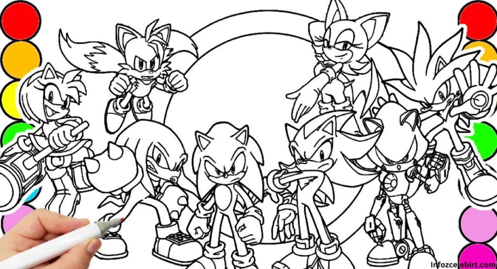 Popular Sonic Characters to Color
